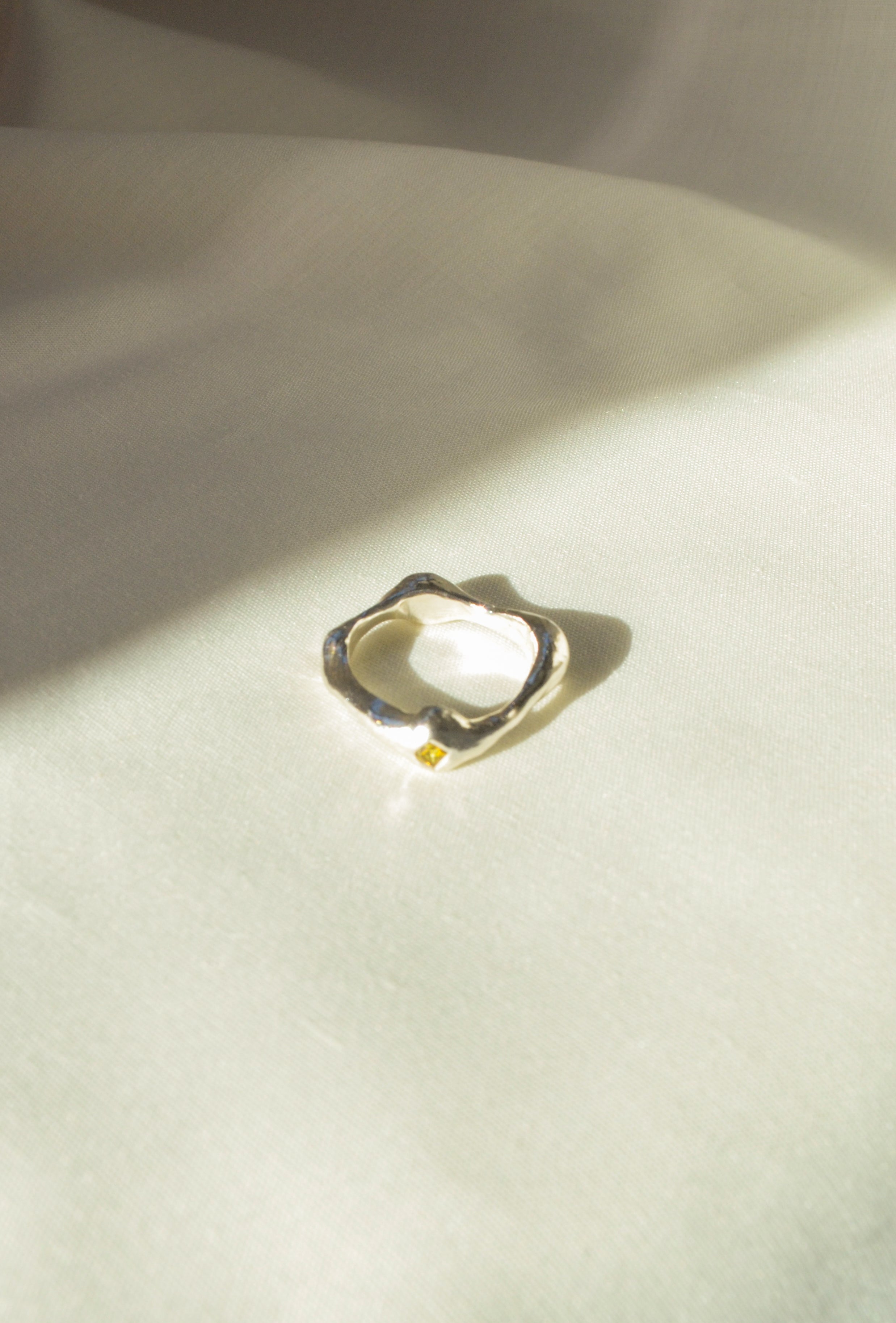 yellow drop ring