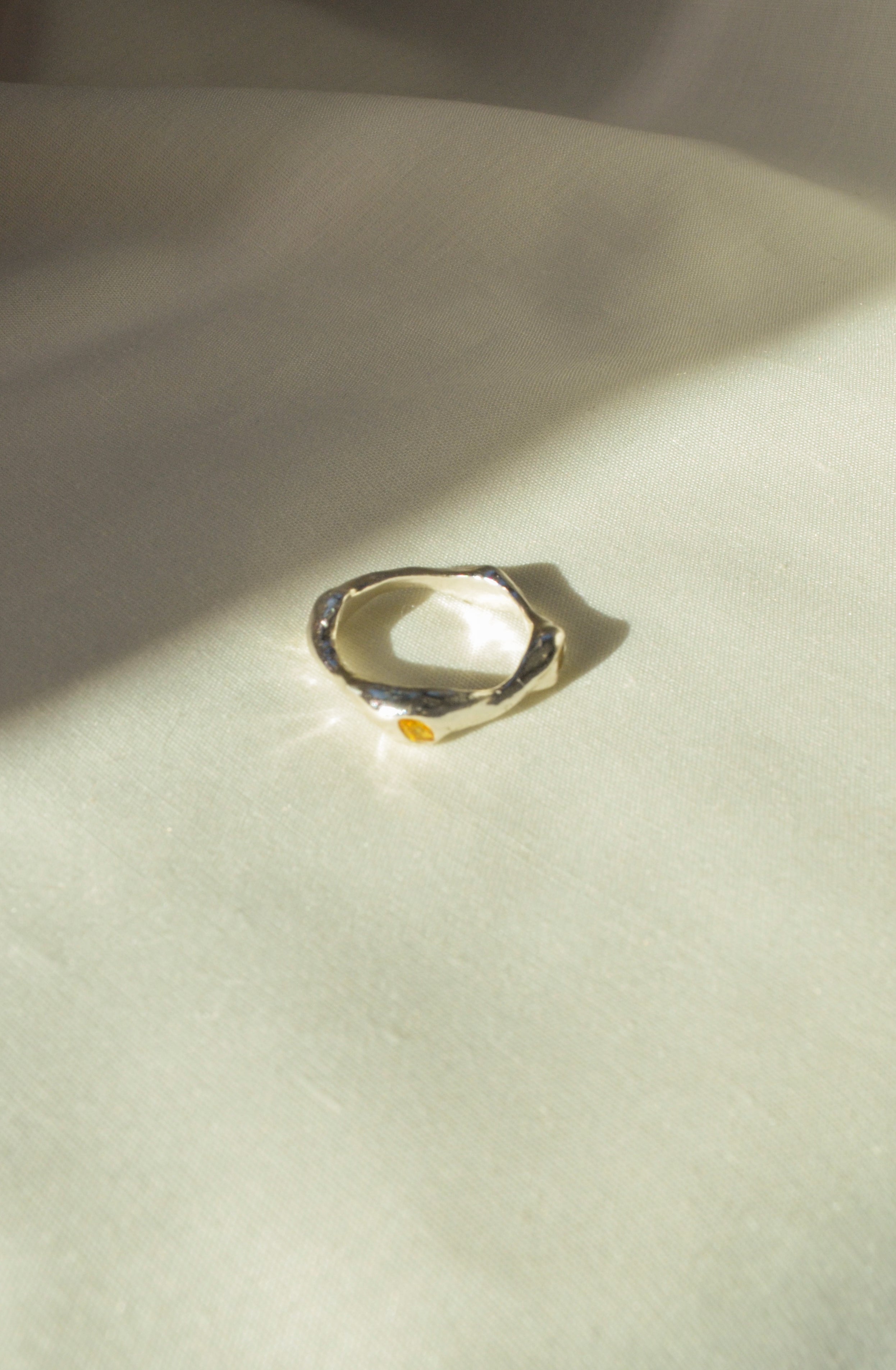 yellow drop ring