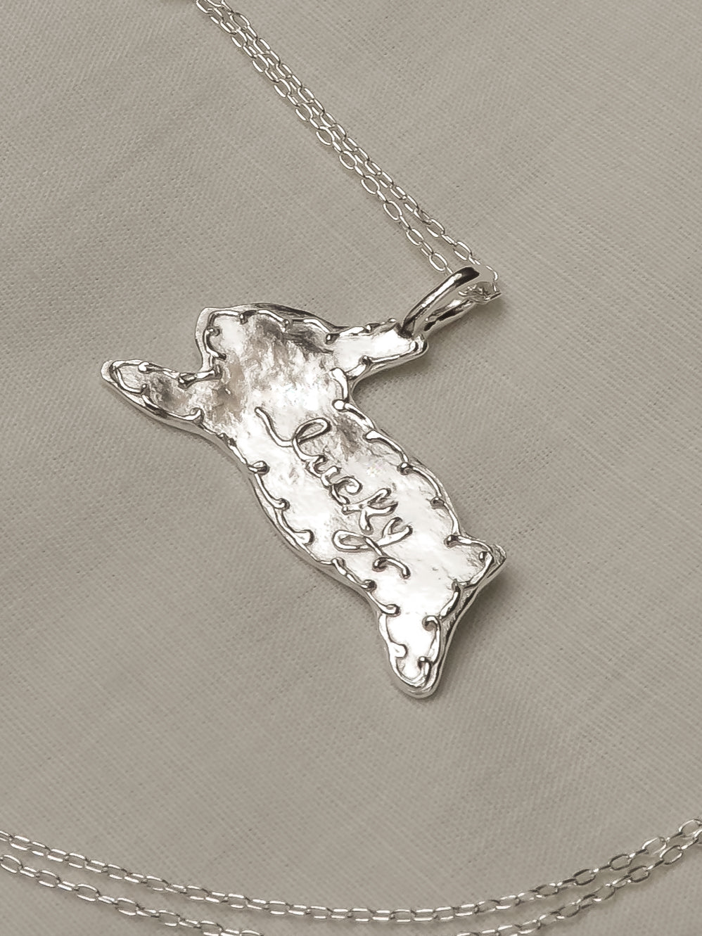 lucky bunny necklace
