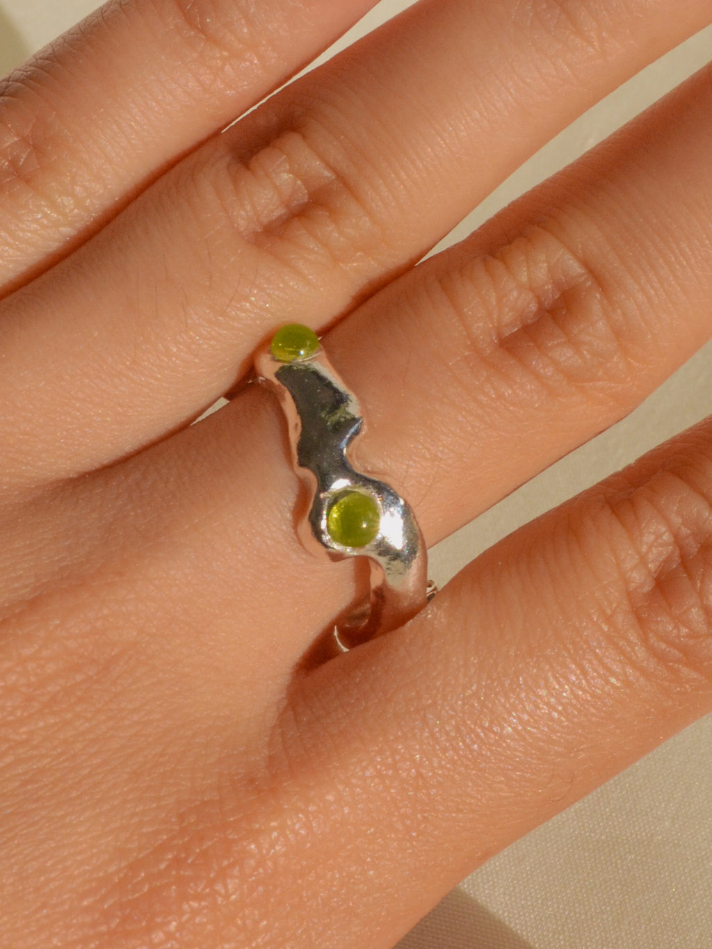 green bouba ring