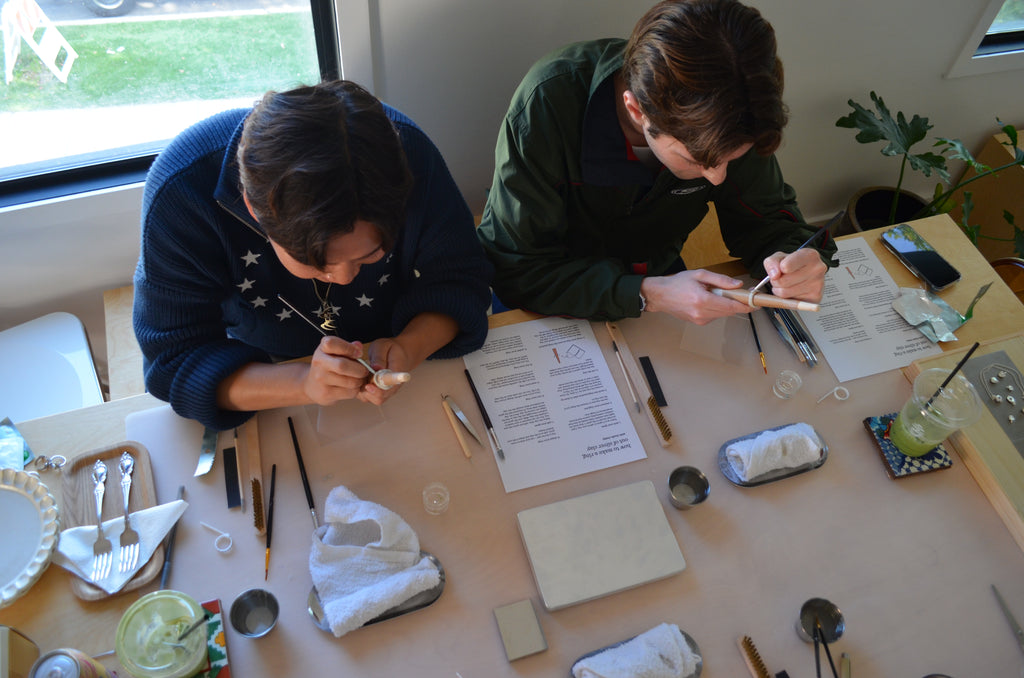 private workshop: silver ring making