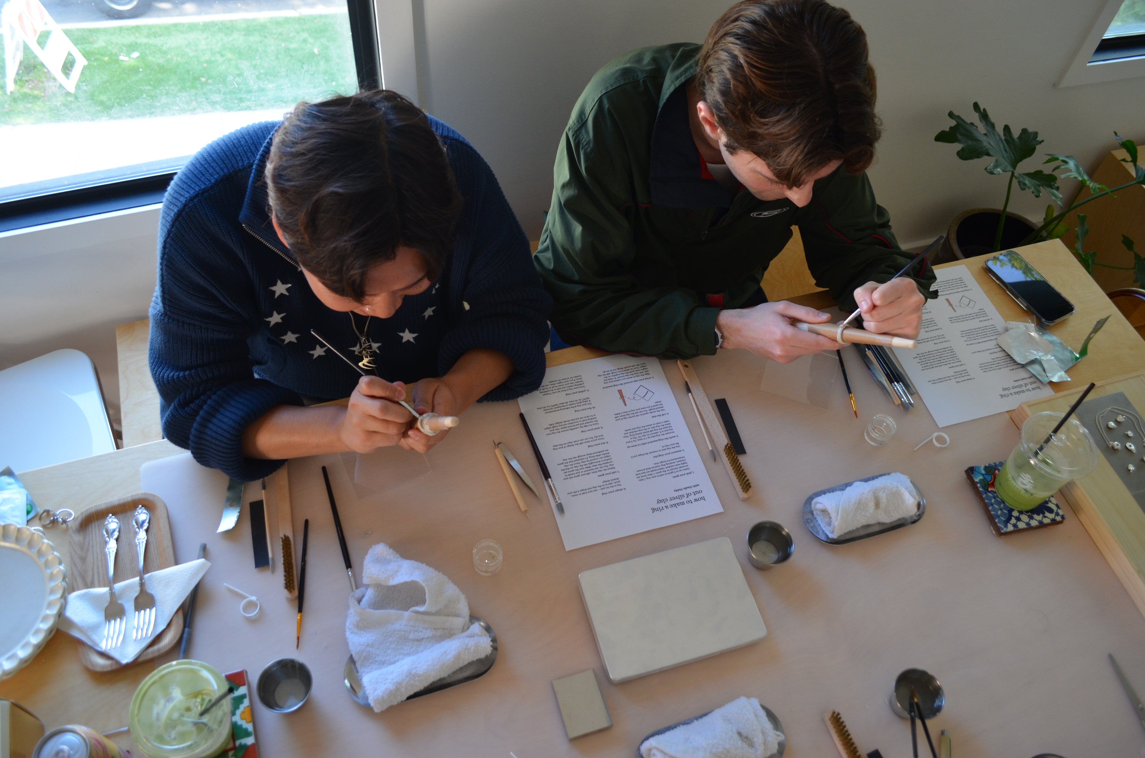private workshop: silver ring making