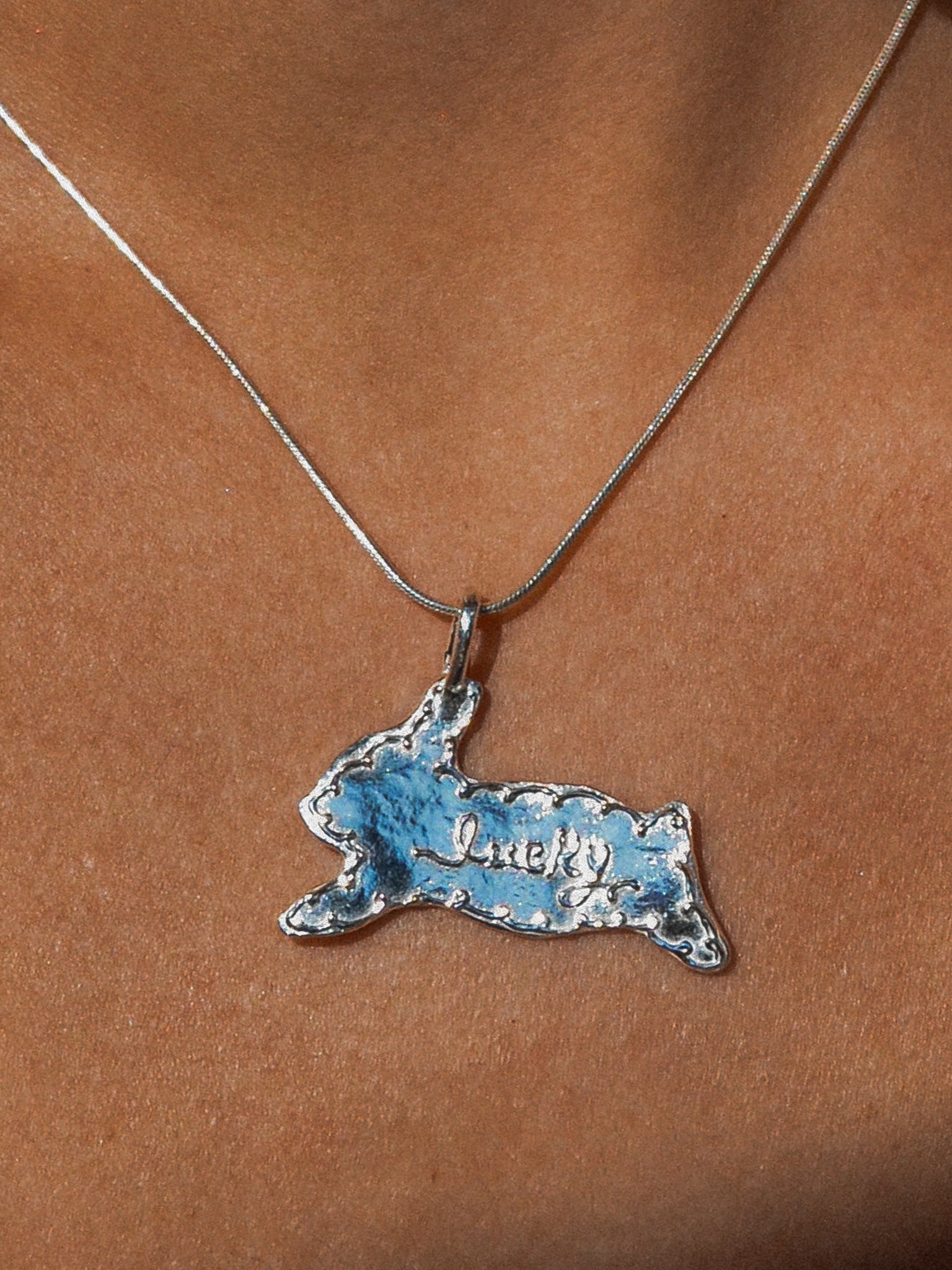 lucky bunny necklace