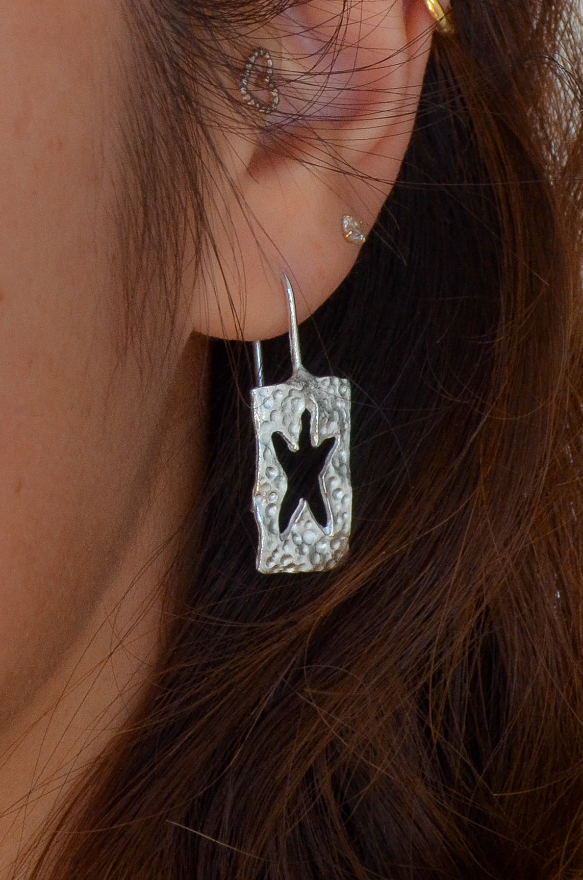 star cutout earrings
