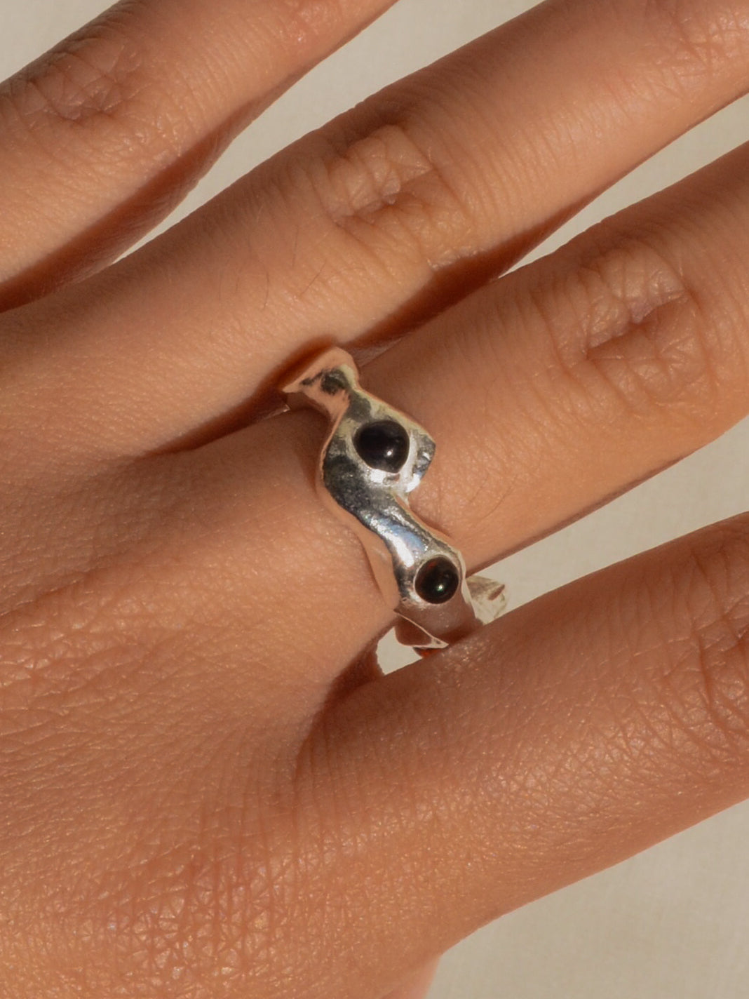 amber bouba ring