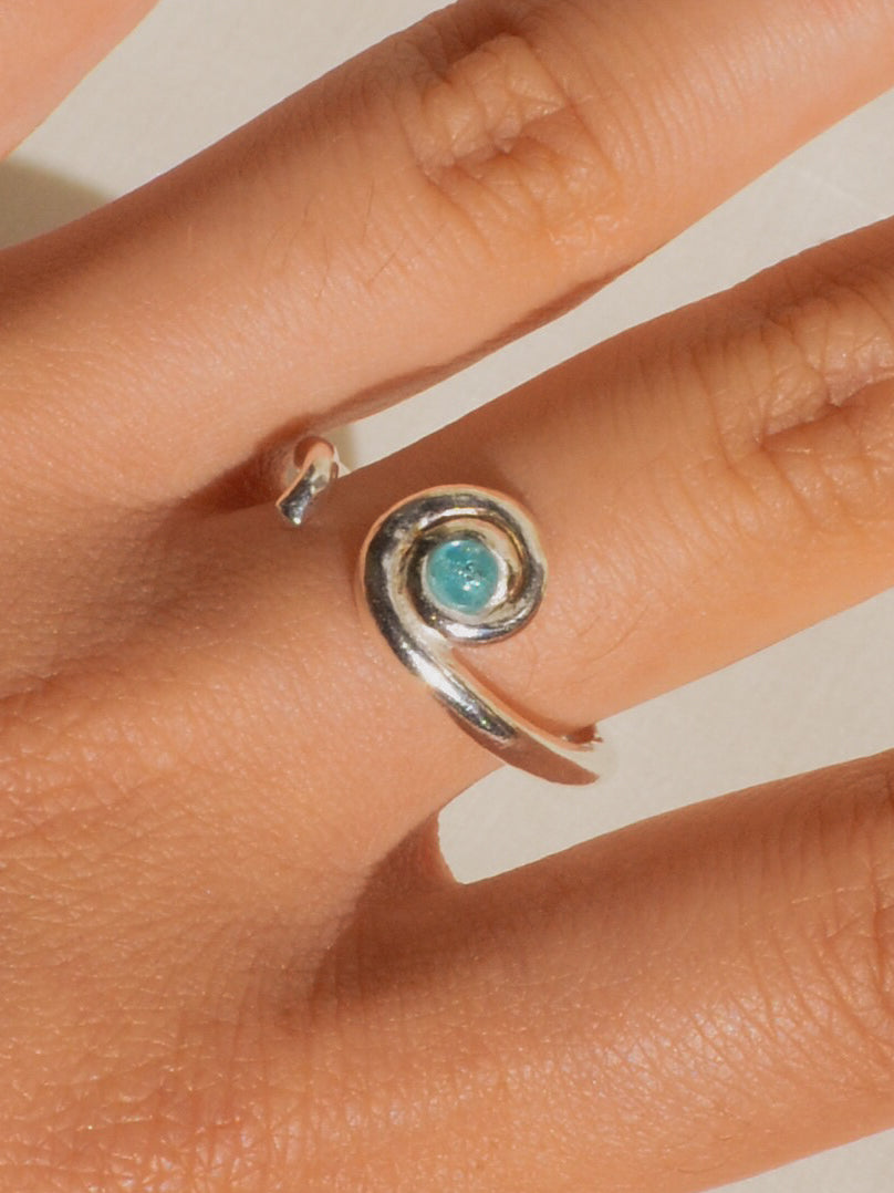 blue elio ring (size 6.5)