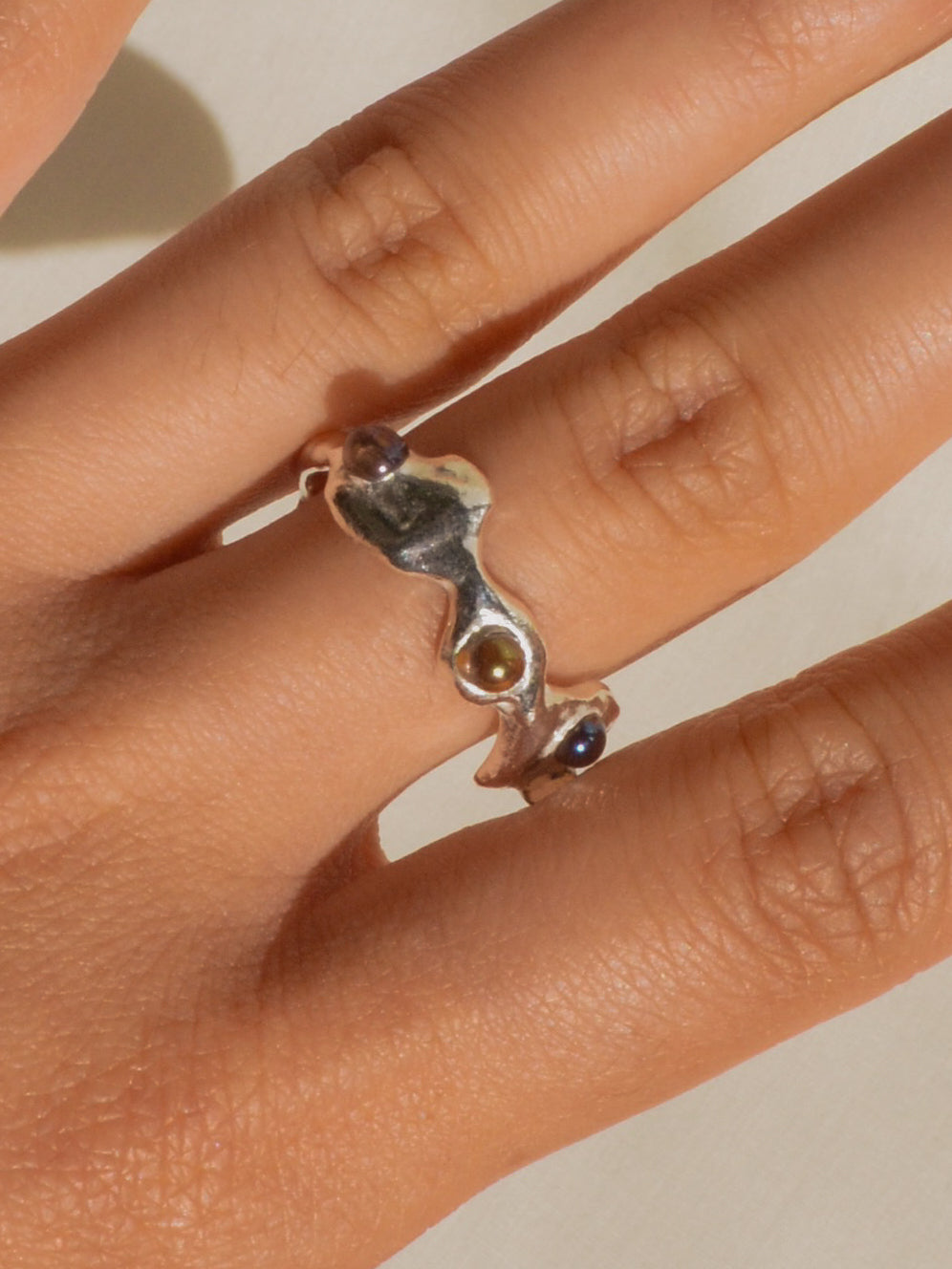 iridescent bouba ring
