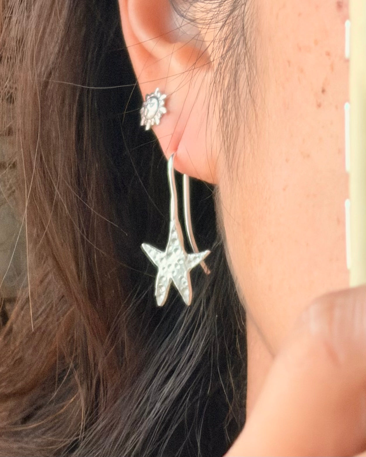 star cutout earrings