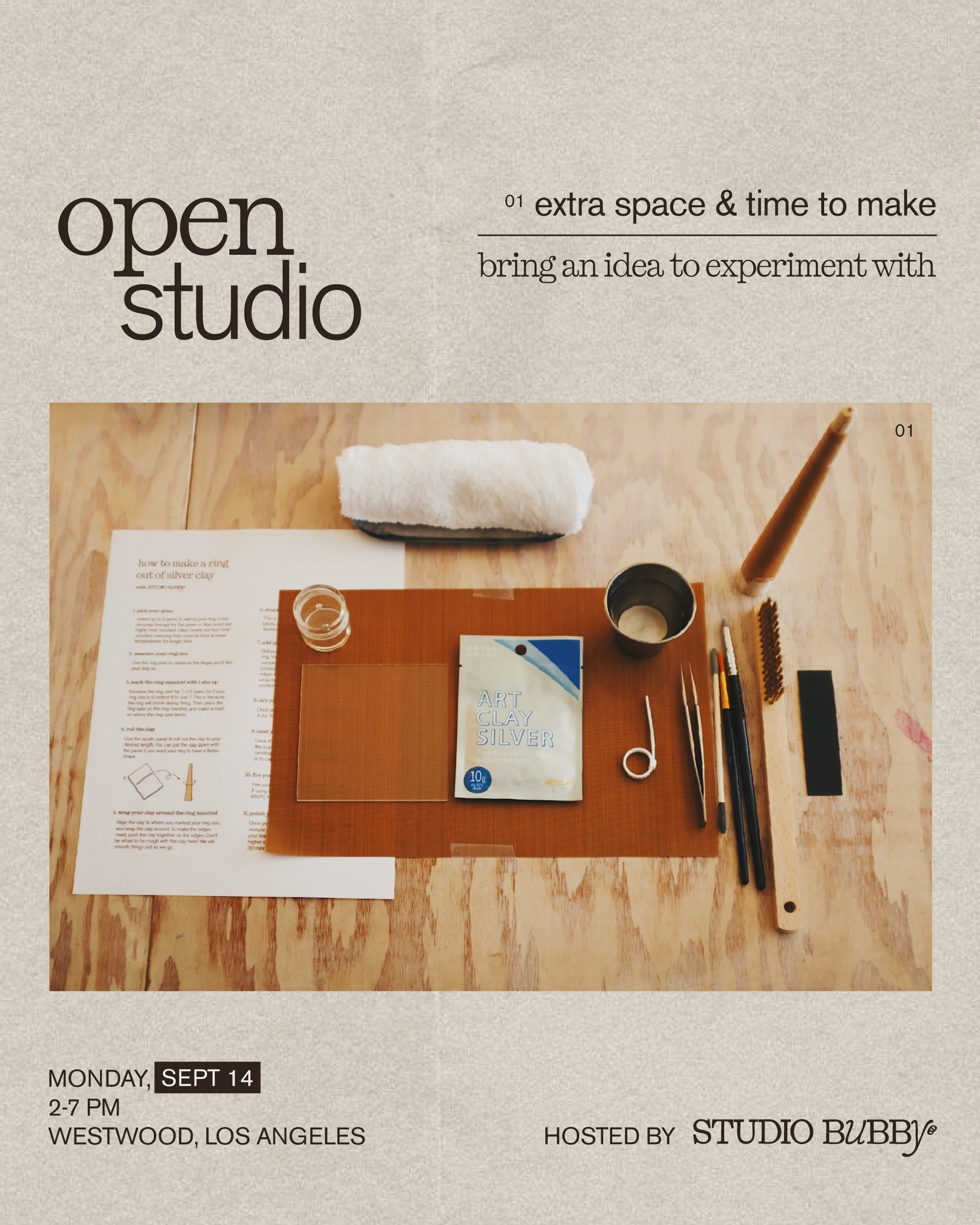 open studio (alumni-only)