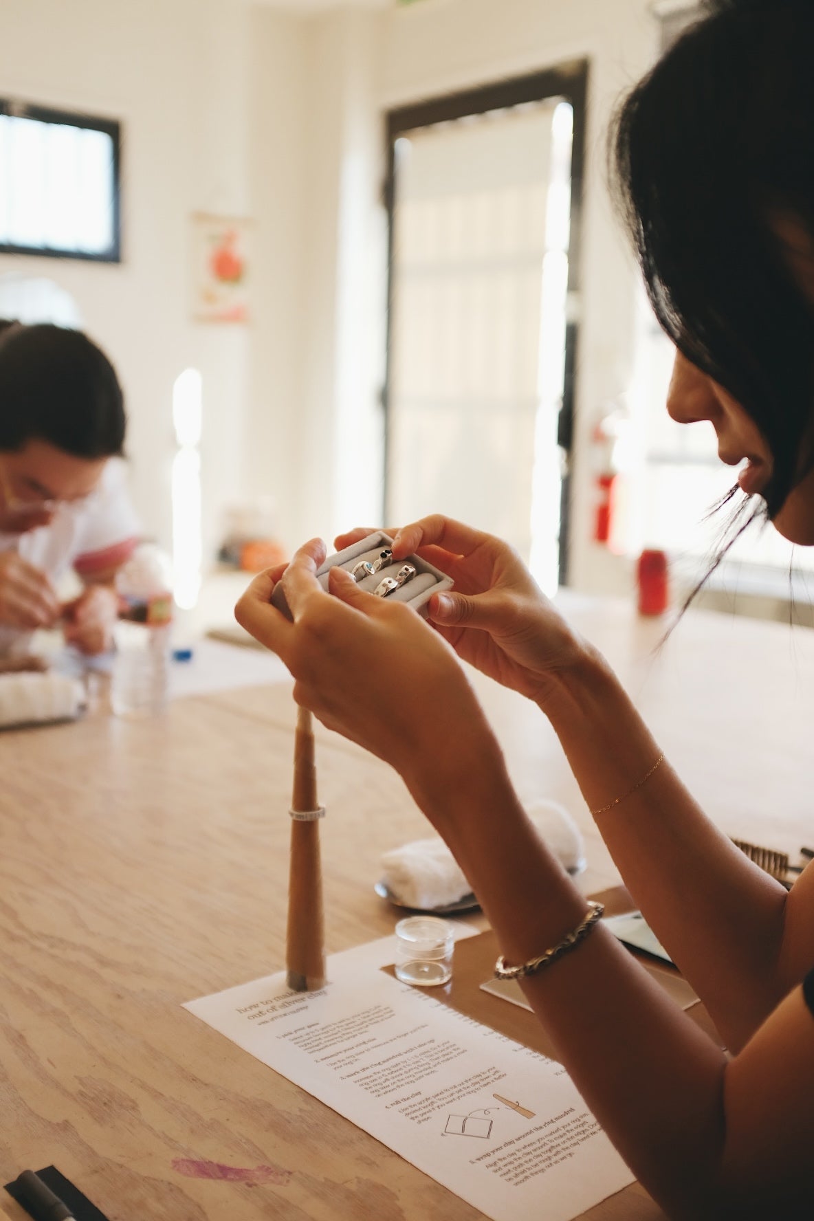 private workshop: silver ring making