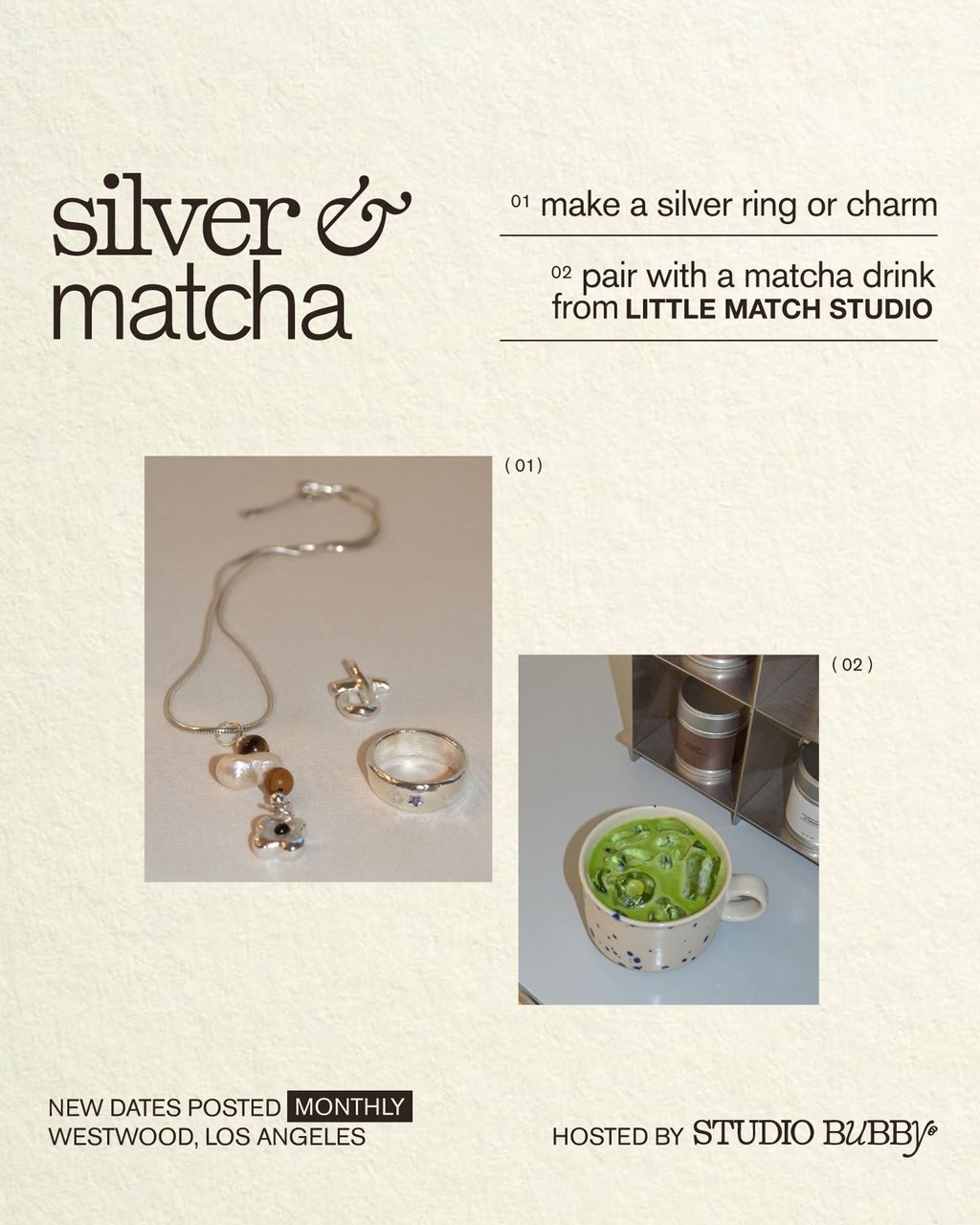 silver & matcha: make a ring or charm