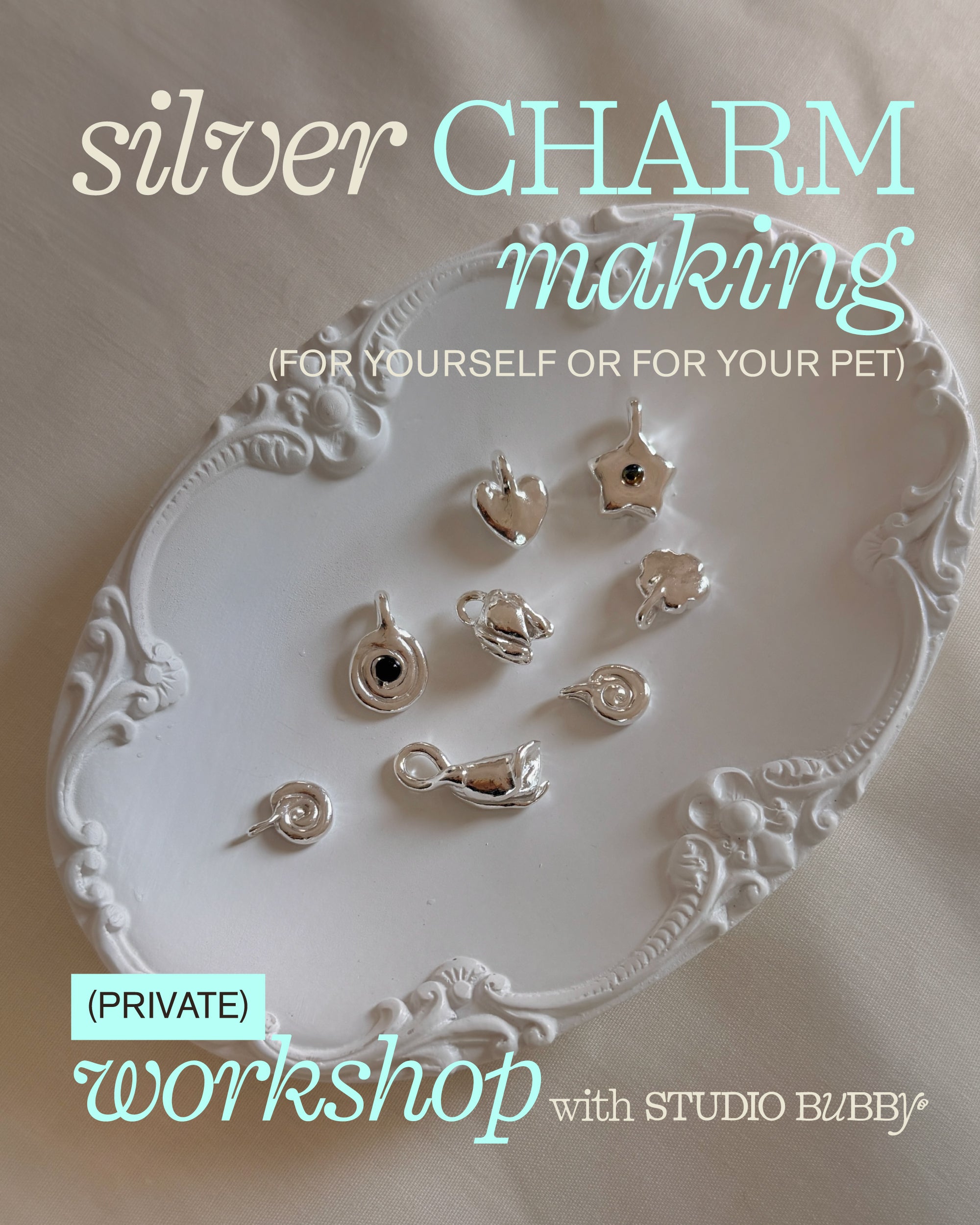 private workshop: silver charm (or pet tag) making