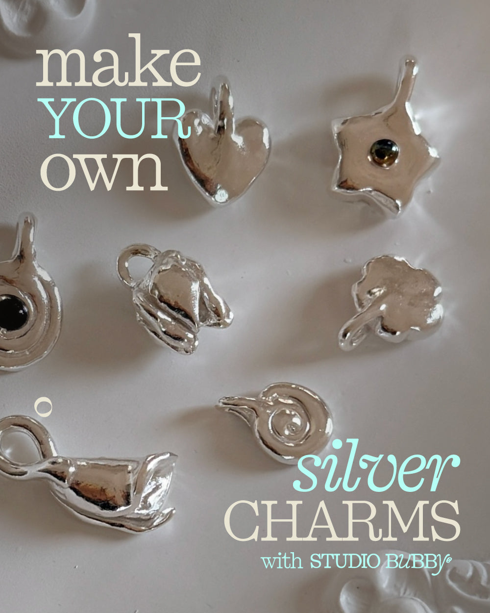 private workshop: silver charm making