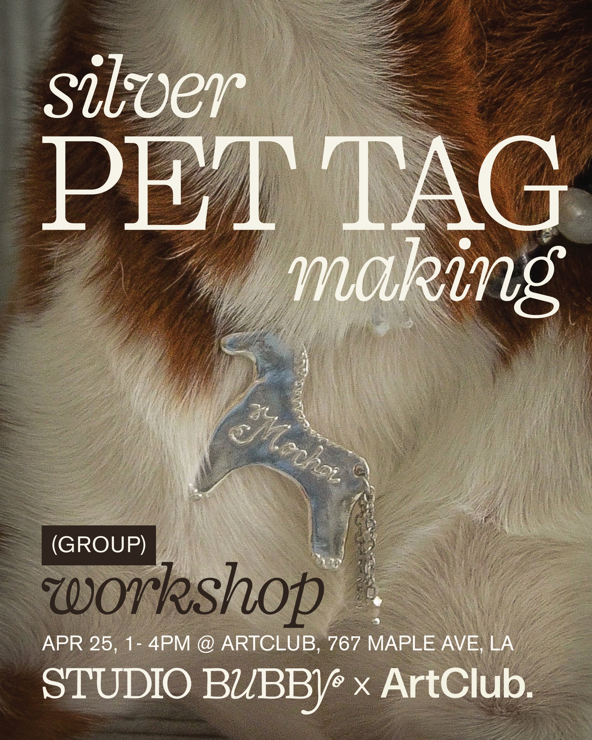 group workshop: pet tag making with ArtClub.