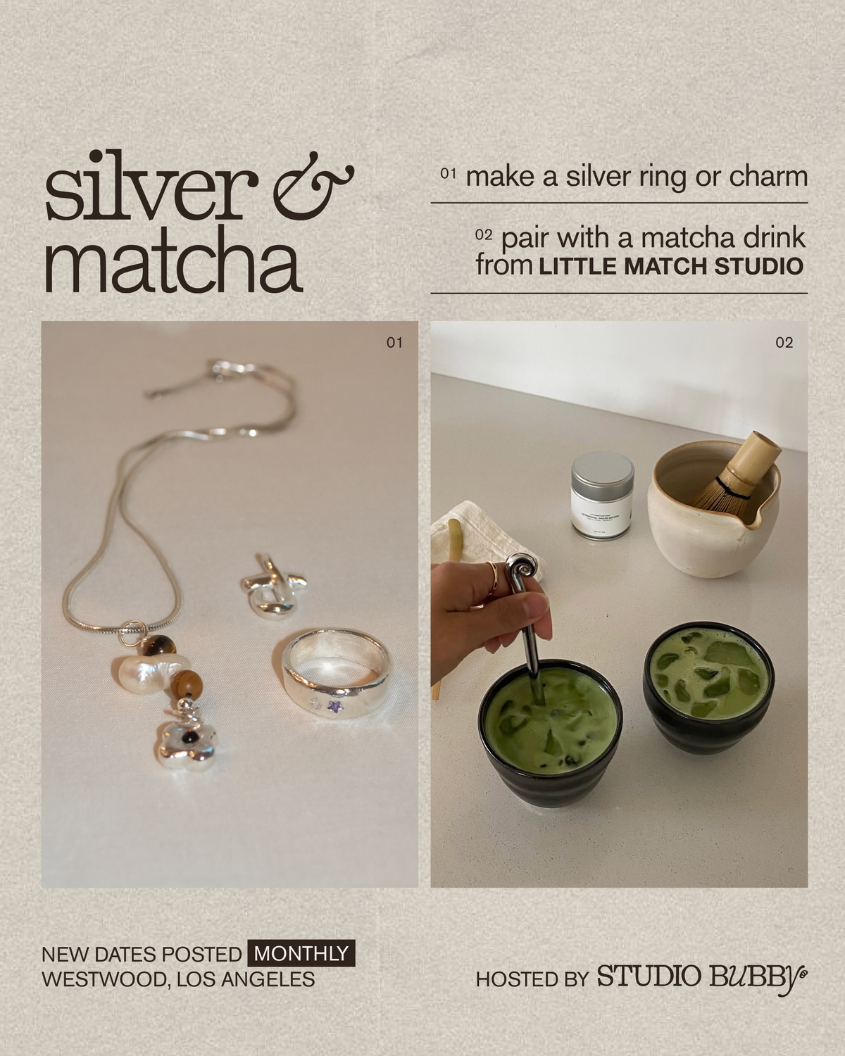 silver & matcha: make a ring or charm